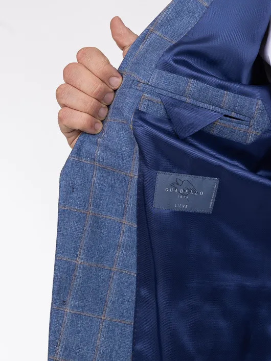 Veste Bleue Ã Carreaux Capel Grande Taille bleu homme grande taille - Capelstore